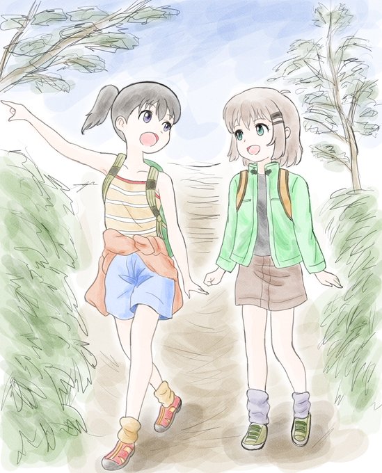 それは旅のはじまる合図踏み出すときには一緒だよ#ヤマノススメ 