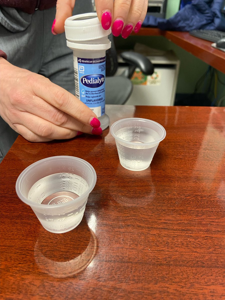 Peds shift in the #EmergencyDepartment <a href="/sunydownstate/">SUNY Downstate</a> <a href="/kingsofcounty/">Kings County EM</a>. Having my #medstudent try unflavored pedialyte to see what she will be prescribing to patients!