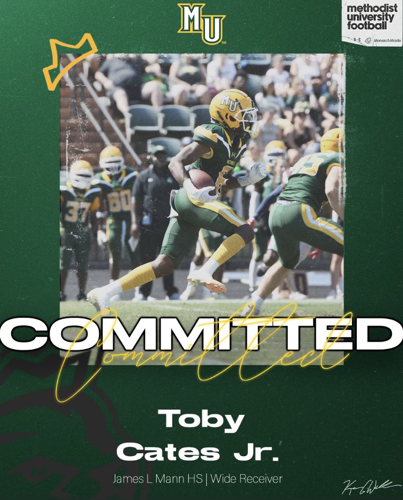 Committed/Signed 💚💛!!! Ready to work <a href="/Methodist_FB/">Methodist University FB</a> <a href="/CoachKwill/">Keven Williams</a> <a href="/Coach_BWiLL21/">Coach Brandon Williams</a> <a href="/_Coach_Rad/">Brian Radakovich</a> @coachfusilier <a href="/coachwatt_12/">Adam Wattenbarger</a> <a href="/CoachWatson_48/">Scoot Watson</a> <a href="/CatesSports/">Toby Cates</a> @JLMannFB1