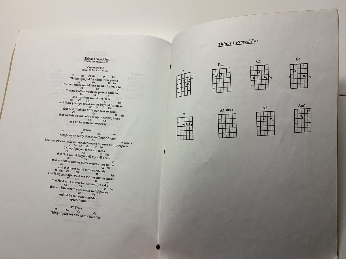 PlaidcladDad's tweet photo. @Ineverglow As others have noted, a lot of great nostalgia here. 

I saw him live a couple of times and picked up this songbook from him. https://t.co/orWMflKcc7
