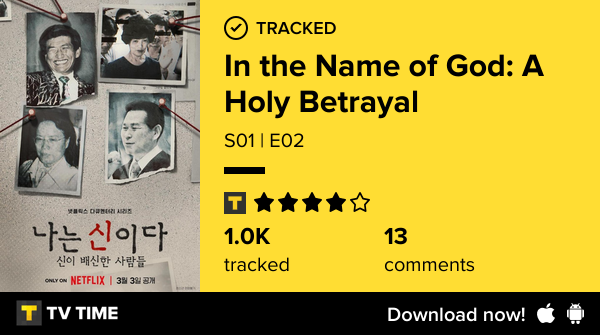 curly_milly's tweet photo. I've just watched episode S01 | E02 of In the Name of God: A Holy Betrayal! https://t.co/QiJSIy9xQt #tvtime https://t.co/GWnGrnDLF7