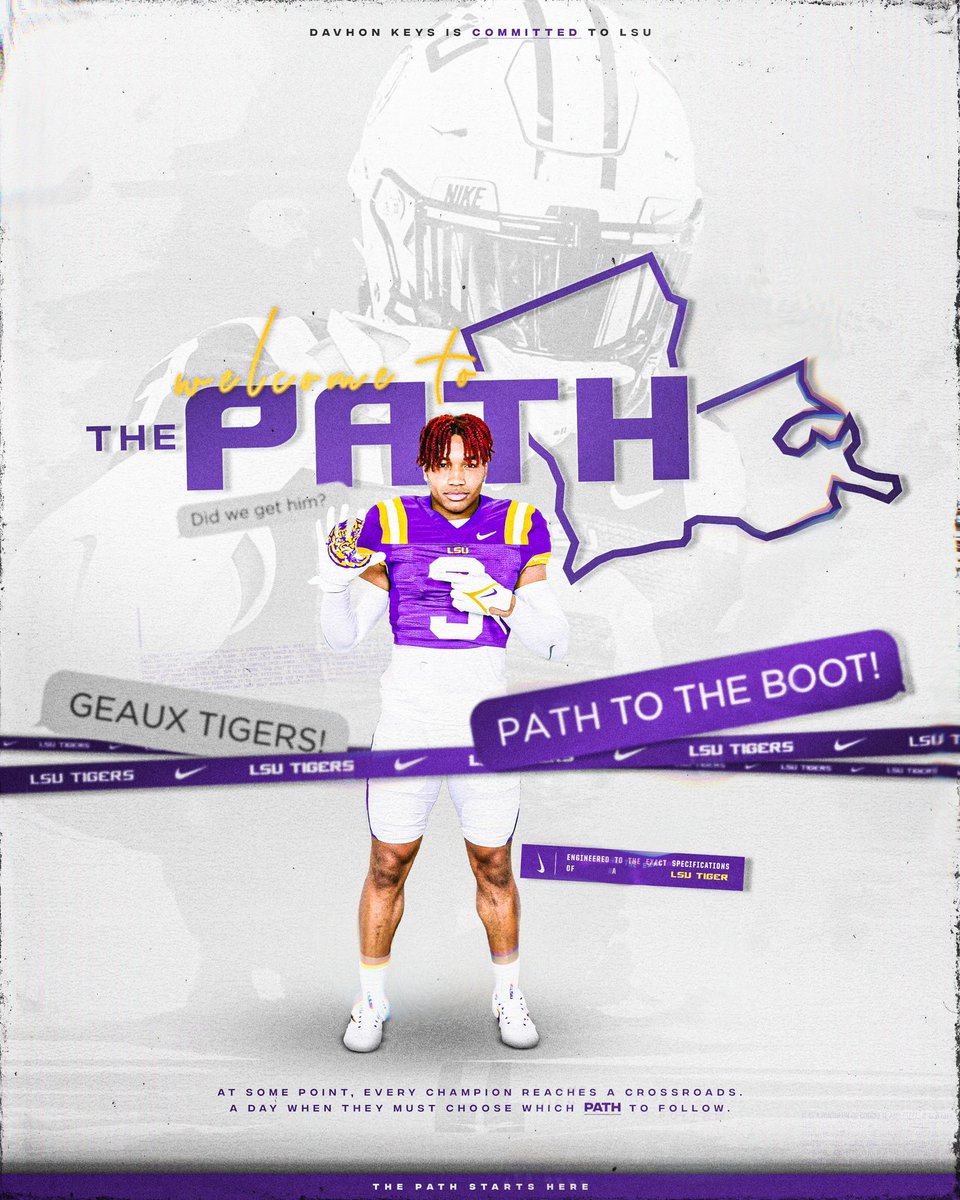 To the bayou #GeauxTigers @MikeFerraraLSU @CoachMHouse @CoachBrianKelly @LSUfootball