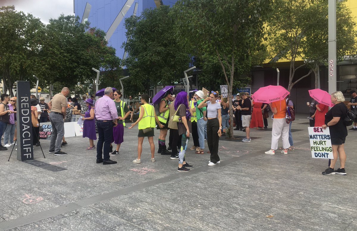 Lovely women out in Brisbane today to speak up for sanity &amp; reality!
#LetWomenSpeakAustralia 
#Sydney