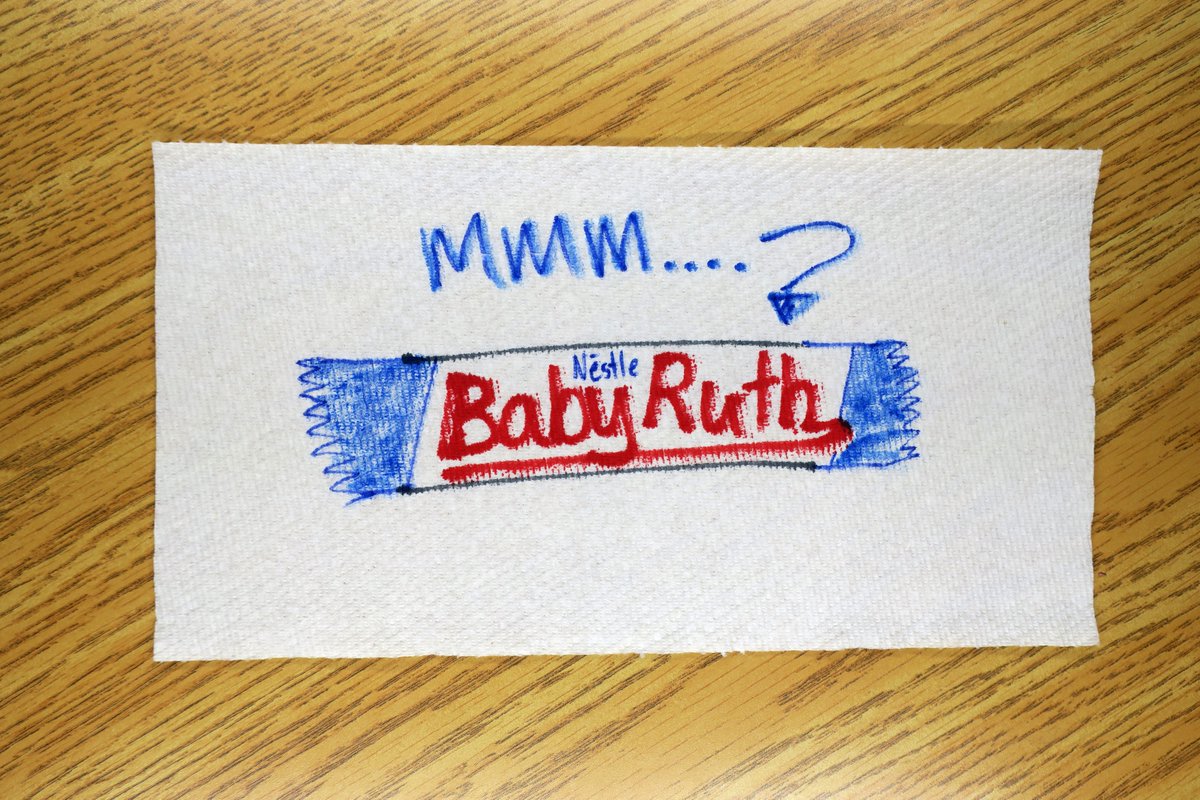 NapkinsOfNote's tweet photo. 10/ Lets take a Baby Ruth break before we get to the villians!
#TheGoonies #NapkinNotes #LunchNotes https://t.co/CGmC36cJ0w