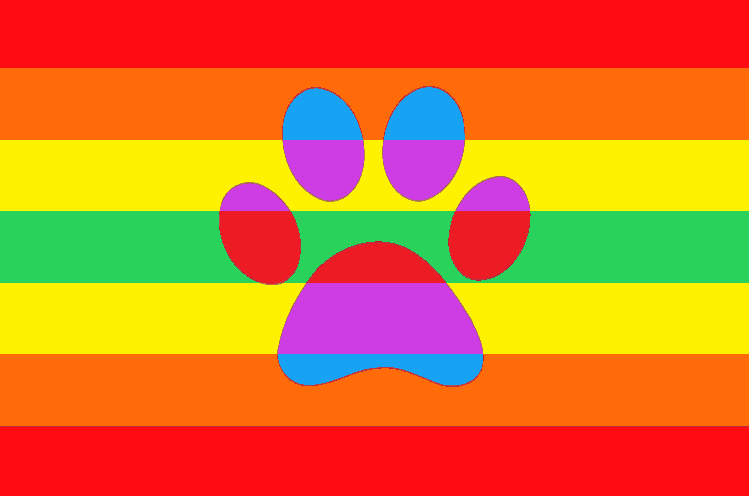 NeoslayerX's tweet photo. Check it out it's a furry flag for #Normalfurs
I'm not a furry but I think it looks cool
This flag represents furries who are actively trying to stomp out zoophiles and pedophiles, to reclaim a positive image of furries #furry #furries #Furrysupport #Normalfur https://t.co/yrmOzAODkC