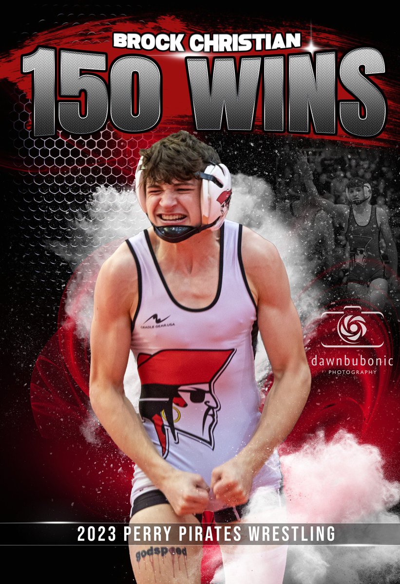 Huge congratulations to Brock Christian on earning his 150th career win on the grand stage….at the State Semis. We couldn't be happier for him!!! Good luck tomorrow! 🏴‍☠️
#dawnbubonicphotography <a href="/Perry_Pirates/">Perry Pirates</a>