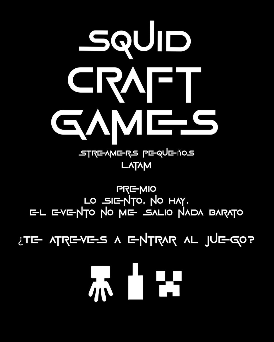 whiskyvt's tweet image. Me volví locoo, ya que voy a réplicar los Squid Craft Games para Streamers Pequeños, para que puedan vivir la experiencia de los juegos y llevar contenido a sus respectivos canales.
Para participar solo tienes que realizar lo siguiente:
~ Follow
~ Like y RT
~ Comentar (Opcional)