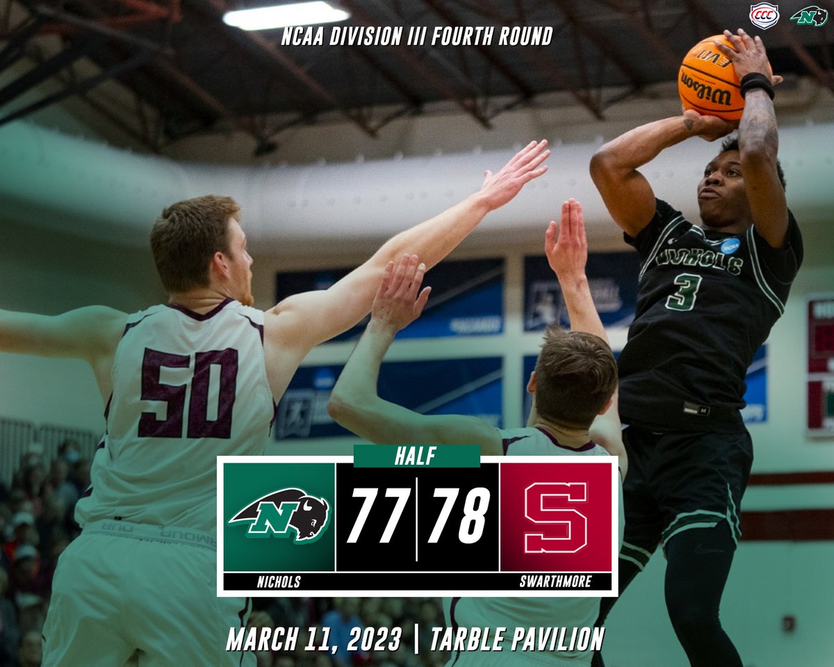 ncbison's tweet photo. MBB: A historic season comes to a close for the Bison.

Thank you to the students, alumni, staff, friends, and family who supported @ncbison_mbb on its run to the Elite Eight.

#BisonPride #d3hoops https://t.co/1C05YUEmMo