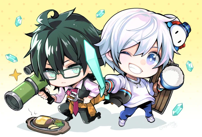 おんおら絵で沢山フォローいただいてありがとうございます>< 作業中ドズル社いつも見ているのでたまにらくがき絵を描いてます^^みんな大好きなので全員描きたいなと思ってます〜 