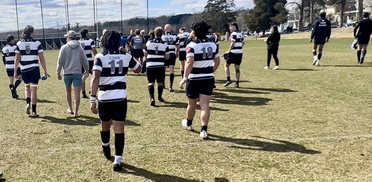 Halftime Guelph 10, UMW 5 Final Score UMW 29, Guelph 15. Thank you Guelph for playing such a class game and coming to see us here in town. @goffrugbyreport @rugbymorning @therugbynetwork @UMWathletics @FLS_sports @uofg