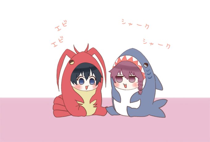 「shark costume sitting」 illustration images(Latest)