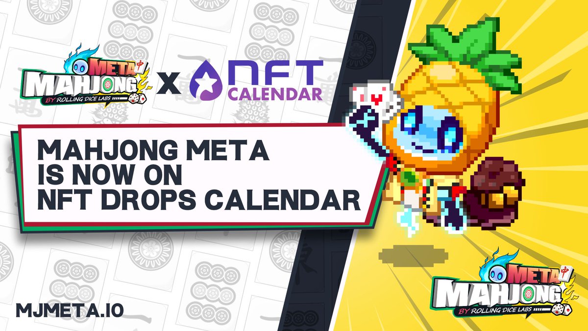 If you want a spot on our whitelist, you can check out the promotion we're running on <a href="/NftDropsCal/">NFT Drops Calendar</a> .

👉Check now nftdropscalendar.com/nft-drops/mahj…

🀄️Follow us + RT this
🔥Join discord.gg/WqHCQzxq5b

#GameFi #nft #mahjong #playtoearn #p2e #Airdrops #freemintNFT #Giveaway