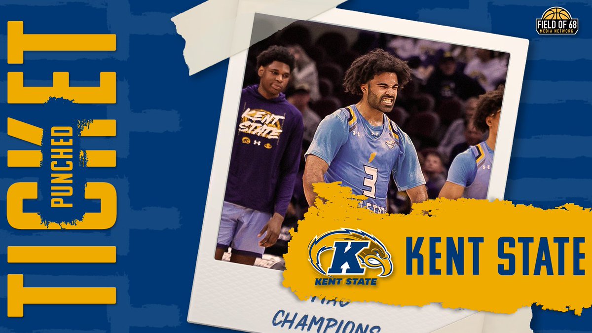 The Field of 68 (@thefieldof68) on Twitter photo 🎟️ TICKET PUNCHED 🎟️
<a href="/KentStMBB/">Kent State Men's Basketball</a> gets the job done in the MAC Championship! The Golden Flashes are heading back to the NCAA Tournament for the first time since 2017. 🎟️ TICKET PUNCHED 🎟️
<a href="/KentStMBB/">Kent State Men's Basketball</a> gets the job done in the MAC Championship! The Golden Flashes are heading back to the NCAA Tournament for the first time since 2017.