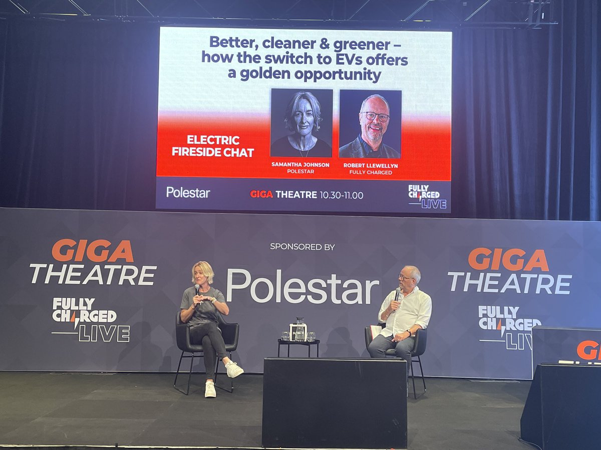 OzRecon's tweet photo. Special thanks to #SamanthaJohnson and @PolestarCars team for sponsoring the #GigaTheatre at #FullyChargedLIVEAustralia. Fantastic to hear all the speakers and learn, understand and time to ask questions. #fullyChargedLiveSydney #ev #greenvehicles #sustainability #auto #iccsyd https://t.co/xlNJz3lMfE