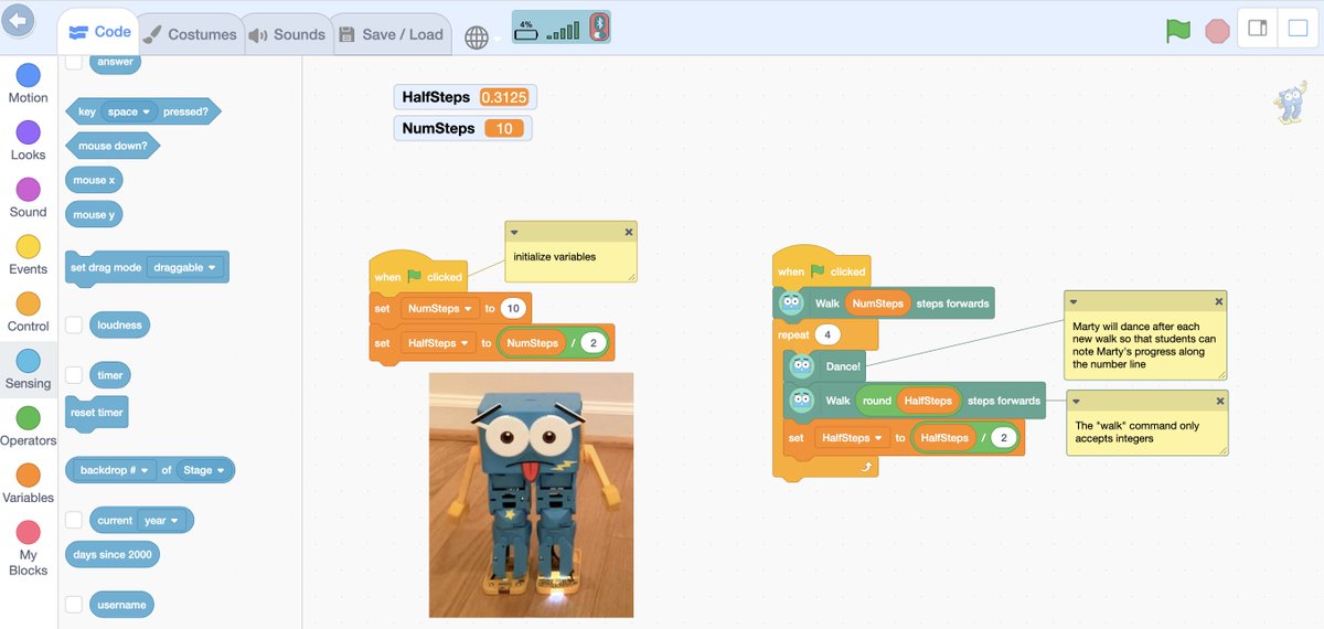 buddyxo's tweet image. Hope everyone is finding some time for rest and playful exploration this weekend!

Over here, #MartyTheRobot is practicing his fractions ➗🤖🪩

#MathPlay #CodingPlay #TeacherTwitter #edtech #STEM @RoboticalLtd #mtbos