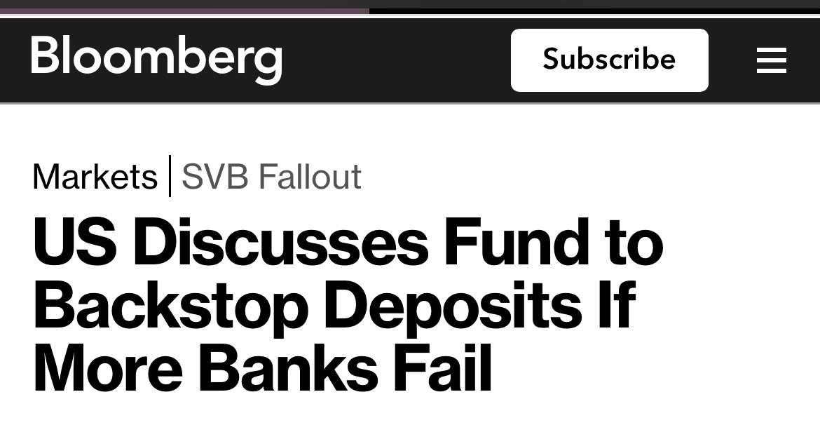 CryptoHayes's tweet photo. Getting closer to money printer go brrrr. 

Remember in 2008 they tried TARP first, market kept falling and FIs kept biting the dust. Then they eventually switched on the money printer. I surmise this might follow a similar trajectory. 

Let’s see how big the bazooka is. https://t.co/Og5fXVVjB1