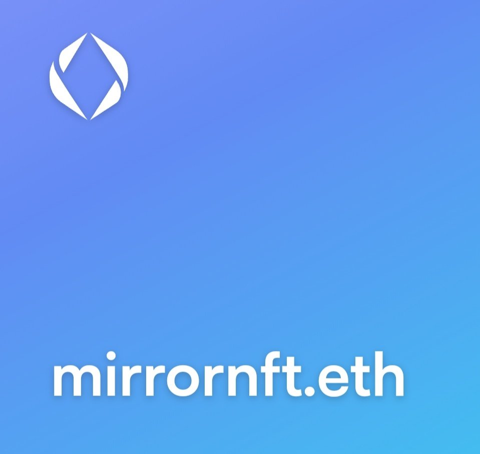 catcoder_'s tweet photo. Mirror NFT
don't forget to join the @viamirror community with this mint
https://t.co/Bt0s4FXKj7
#ENS #ensdomain #MIRRORNFT #NFT #mirror https://t.co/zbF89S89eC