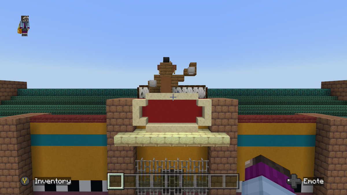 S0URPATCHKID42's tweet photo. Since the set of Freddy Fazbear's Pizza Place has concluded I decided to built it into Minecraft, the sign was inspired by @scrubztherandom's design, so probs to him 👍

I tried my best with the parking lot, google maps helped alot.
#FNAF #FNAFMovie #Minecraft #Minecraftbuilds https://t.co/kjFGKeDG9A