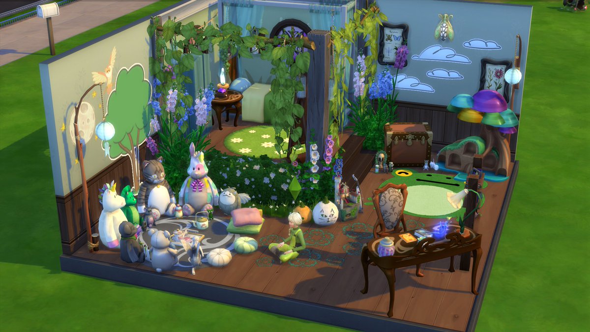 rubithhaa's tweet photo. @TheSimCommunity my entry for the disney shell challenge!! it's inspired by my favorite lost disney franchise -- pixie hollow! โจ๐งโโ๏ธ #SCDisney https://t.co/1dt4lB1Dtc