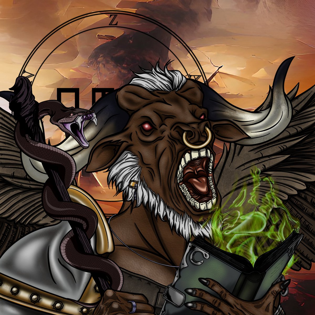 ArsGoetiaX's tweet image. 👹 New Summoning 61/72👹 

Zagan

On 🔔 !

Summon Zagan with Ethereum, storax and white candles during the night 🕯️🌿👻😈

👇🏻 NFT
opensea.io/assets/ethereu…

👇🏻 Collection
opensea.io/collection/ars…

#arsgoetiax #NFTs #NFTCommunity #NFT