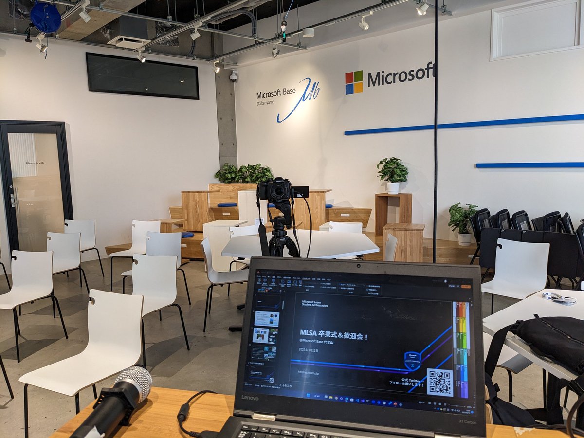 takunology_net's tweet photo. 本日14時〜です！
会場準備しております〜
#mstechcampjp
https://t.co/REn3d3e0Dn https://t.co/mo2IuMhWN7