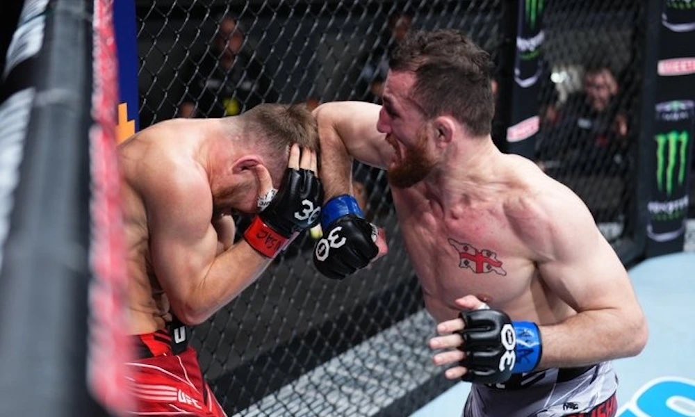 UFCcentral's tweet photo. Merab Dvalishili tonight:

147 Significant Strikes (43%)%)
75 Significant Strikes absorbed (52%)
11/49 Takedowns (22%)
TDD: 80% (4/5)
6:53 of Control Time
Won by Unanimous Decision (50-45)

Set a new record for takedown attempts 🏆 https://t.co/76VZUceWvG