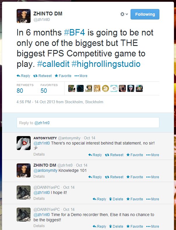 Battlefield moments that precede unfortunate event tweet media