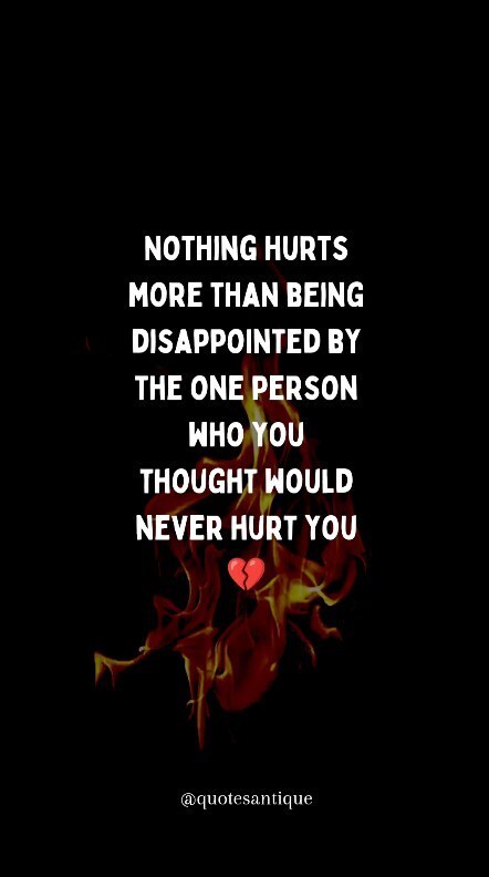 Quotesantique's tweet photo. Nothing hurts more than being disappointed by the one person who you thought would never hurt you.
.
#sad #heartbroken #tears #brokenheart
#lonely #emotional #depression #anxiety #mentalhealth #grief #sorrow #loss #empty #hopeless #pain #struggle #trauma #hurt #disappointed … https://t.co/FNdiKZI29c