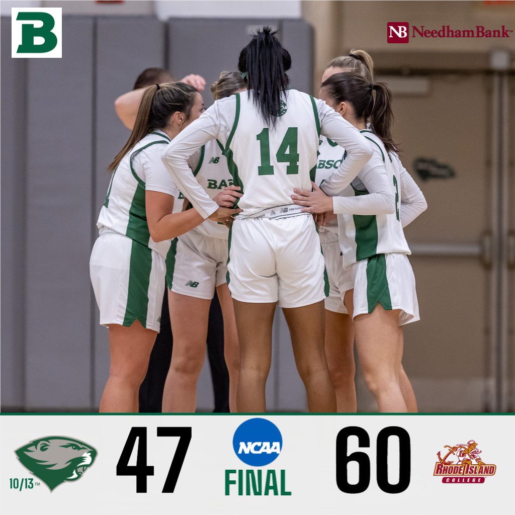 No. 10/13 @babsonwhoops saw its @NCAADIII run come to an end in the sectional finals with a 60-47 loss to @GoAnchormen. The Beavers finish the year at 26-6. #GoBabo #d3hoops