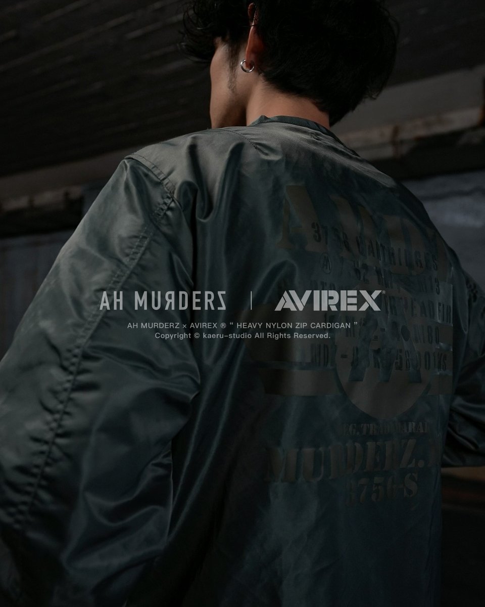 ホットセール AH MURDERZ AVIREX ナイロンジップ ミリタリージャケット