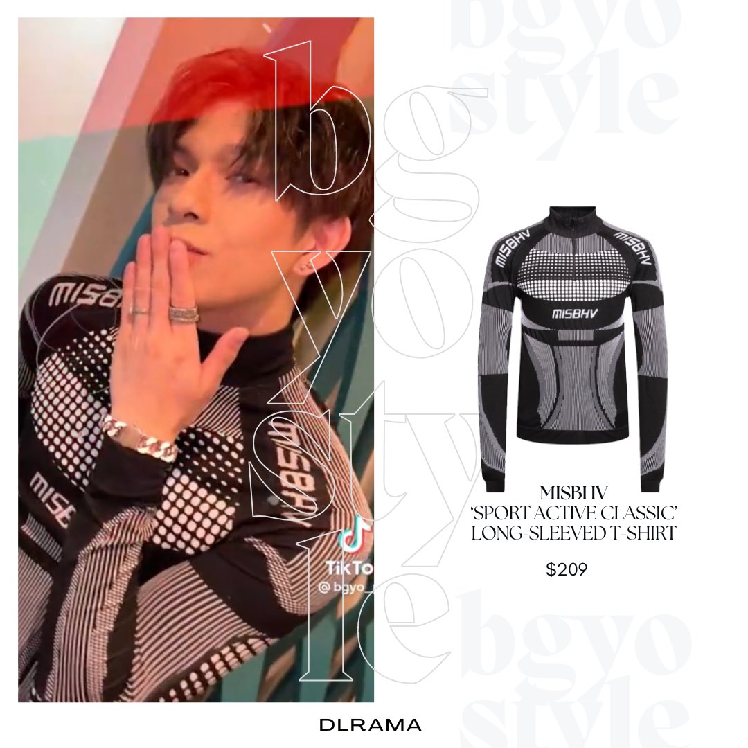 dlrama's tweet photo. #BGYOstyle #NATEstyle #NATEfashion @BGYO_Nate 

[Event/SNS Update] 021323 - BGYO Nate ASAP Nation ‘To / Tiktok post wearing:

#MISBHV ‘Sport Active Classic’ Long Sleeved T-Shirt

#BGYO @bgyo_ph https://t.co/9Hz2CvYuG2