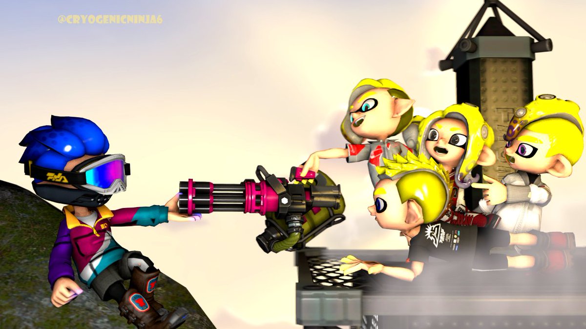 cryogenicninja6's tweet photo. tried to remake an old poster i did, also... uh..... commissions are still $15 if you want one
#Splatoon #Splatoon3 #SplatoonSFM https://t.co/BkQdUCyB1K