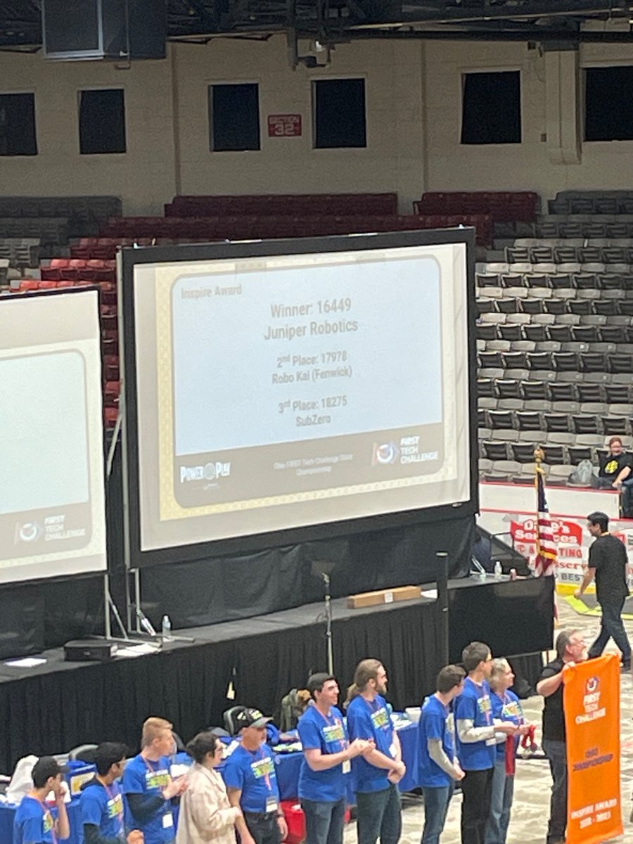 RoboKaiRobotics's tweet image. Team had a good day at the @OhioFTC State Championship! 

We didn’t get the results that we wanted but here’s what we achieved: 

- 2nd place inspire award
- 1st Place Connect award
- 2nd place alliance

Huge thanks for the support from 
@BakerConcrete and @BishopFenwick1 💛