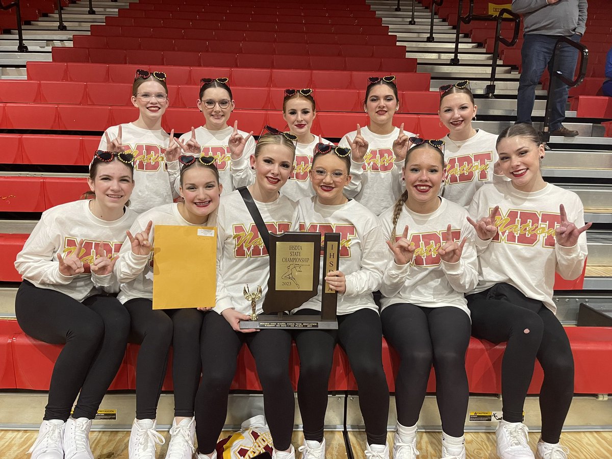 MavsDance's tweet photo. STATE UPDATE:  We placed 4th at State in Jazz and 6th in Hip Hop! So proud of all of these girls and all of their hard work this year! #mavPRIDE @MHSMavPrincipal @mccutcheonmavs https://t.co/XFbzvMbBwo