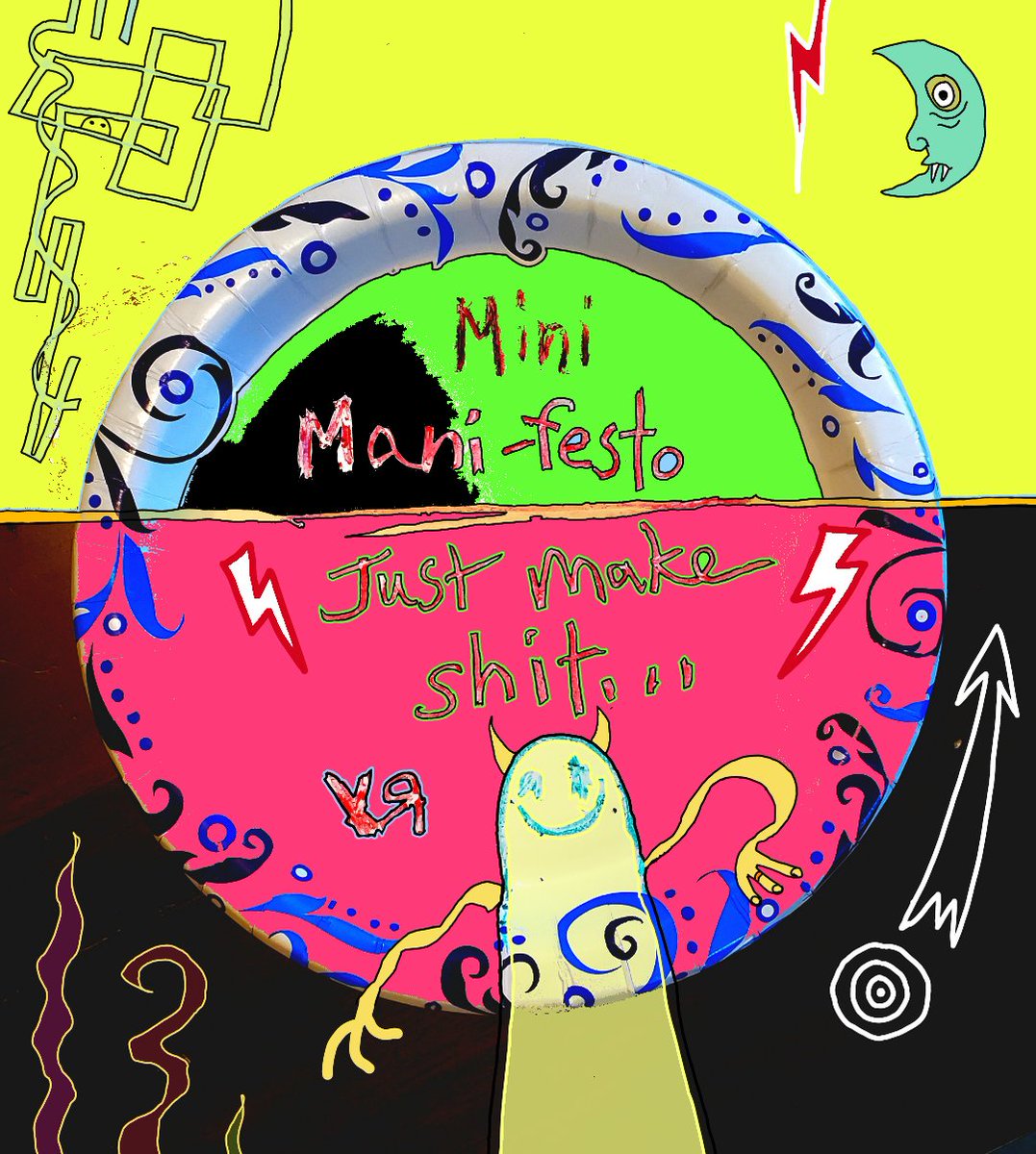 richardfyates's tweet photo. "Mini-Mani" by Richard F. Yates (Holy Fool)
23 editions of this practical #manifesto are available for a meager 0.13 #tezos each! LIVE THE DREAM!
#art #foundmaterials #cc0 #creativecommons @objktcom #primitivism #badart
https://t.co/38vrJ3OVTR https://t.co/hHHevNT0XW