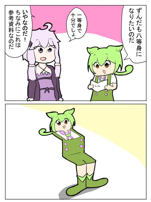 モデル体型ずんだもん 