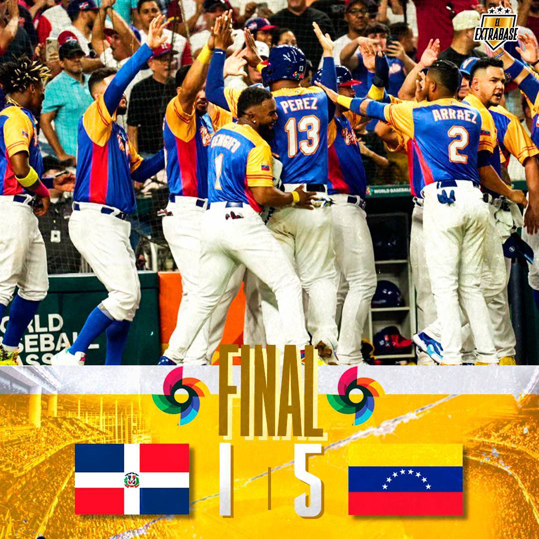 ¡VICTORIA HISTÓRICA! ¡PRIMER TRIUNFO DE VENEZUELA 🇻🇪 ANTE REPÚBLICA DOMINICANA 🇩🇴! 

#WorldBaseballClassic | #ElExtrabase⚾️