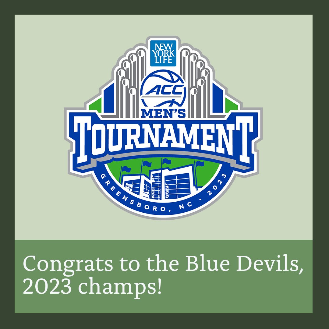 NewYorkLife's tweet image. Congrats to @DukeMBB for taking the 🏆! #ACCMBB #HereComesDuke #GoodAtLife