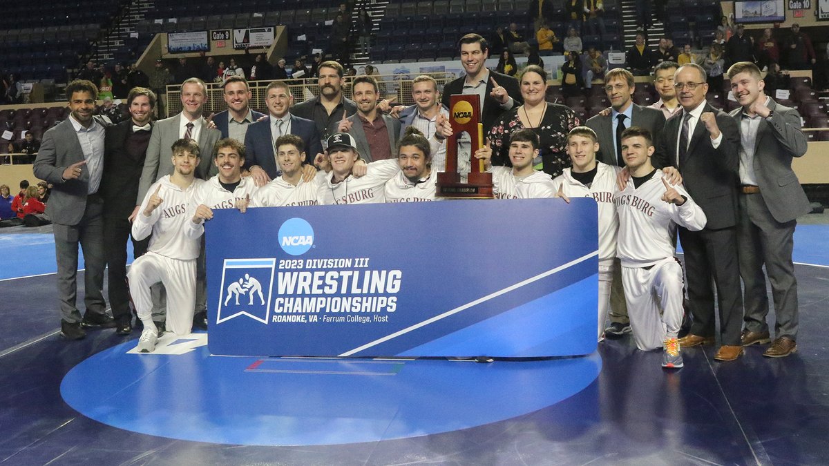 MEN'S WRESTLING - Augsburg wins 14th NCAA Division III team national title in school history!

Story/results: bit.ly/3l7oD1j
#d3wrestle #AuggiePride