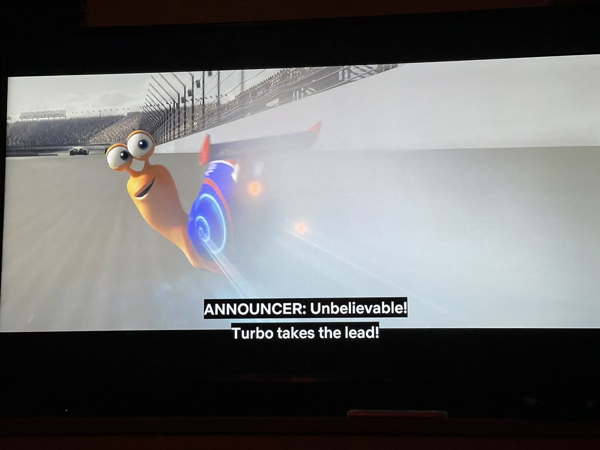 JTaylorEditor's tweet photo. The #editor in me is wondering why this shot has two cars ahead of him if Turbo had taken the lead?  And the following wide shot there’s not two cars in front of turbo. #justsaying https://t.co/YczbYqWu8D