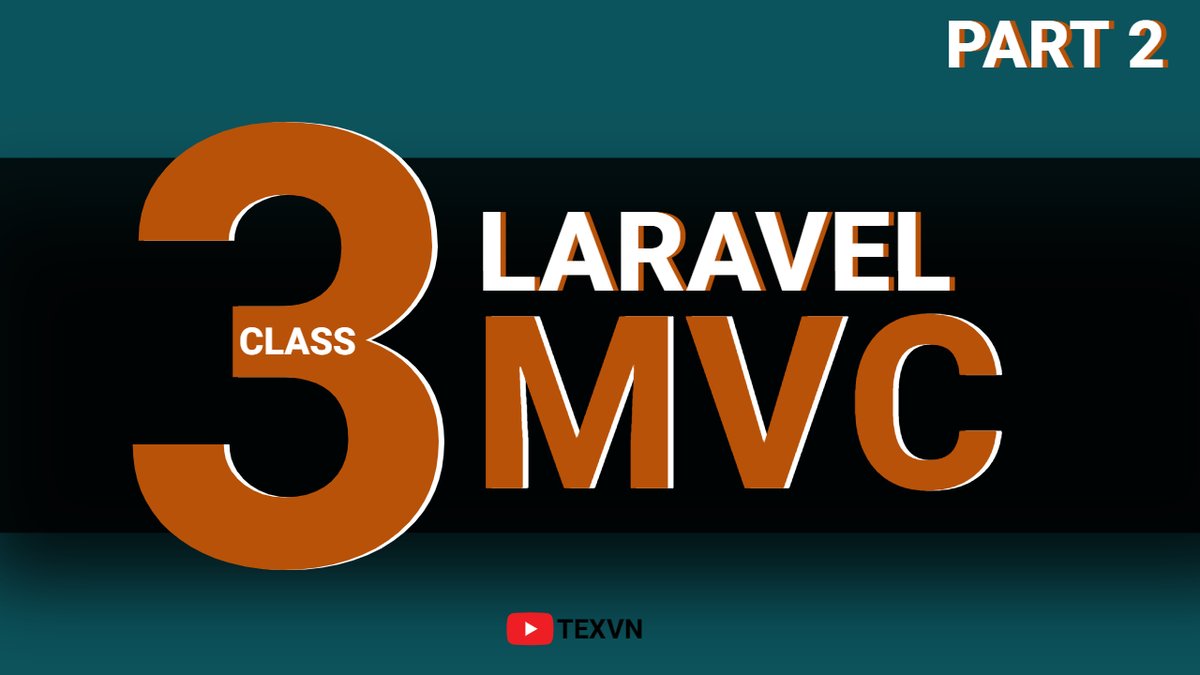 THETEXVN's tweet image. Laravel MVC part 2 | Laravel Tutorial Class 3 in اردو/हिन्दी
youtu.be/VEvUktPH7NE
#laravel #laraveltutorial #php #framework #laravelcourse #MVC
