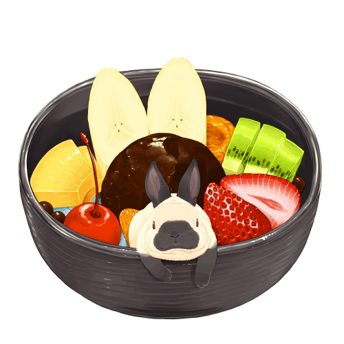 「kiwi (fruit) rabbit」 illustration images(Latest)