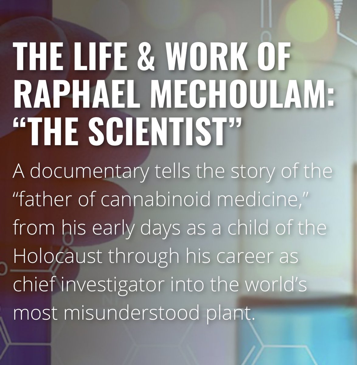 Canna_Sherpa's tweet photo. If you want to learn more, check out the film here: https://t.co/TKICsNwIA9
.
.
.
.
#RAPHAELMECHOULAM #MECHOULAM #cannabinoids #endocannabinoidsystem #cannabisscientists #cannabisculture #CannabisCommunity #cannabiseducation https://t.co/BvgxGEI7p1