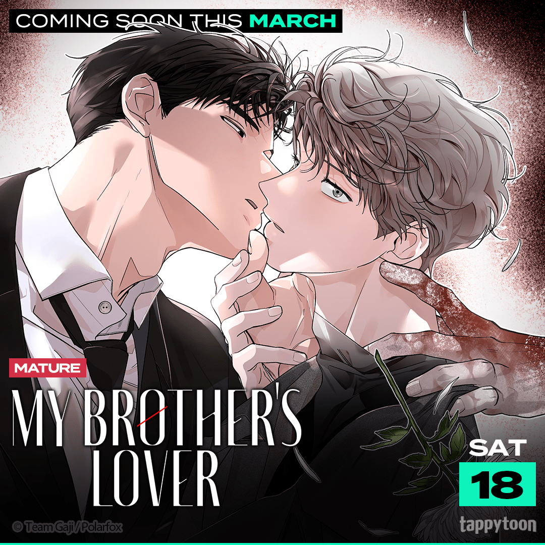 Tappy_toon's tweet photo. Ready for next week’s new releases?

Here they are
- Hawar in the Winter Garden
- My Brother’s Lover

Coming soon to Tappytoon!

#Romance #BL #Tappytoon #Comics https://t.co/zvxWFAFdDw