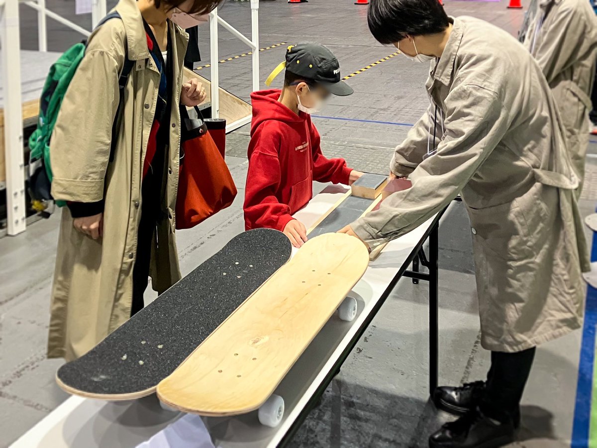 NomuraKougeisha's tweet photo. アーバンスポーツ体感フェス「USFES OSAKA」2日目!🛹
#乃村工藝社 の展示ブースでは、解説パネルや実際に体験していただけるゾーンでスケートボードのトリックを科学的に学ぶことができます🥼💭
#USFES #アスフェス大阪 https://t.co/iM72hRsRgW