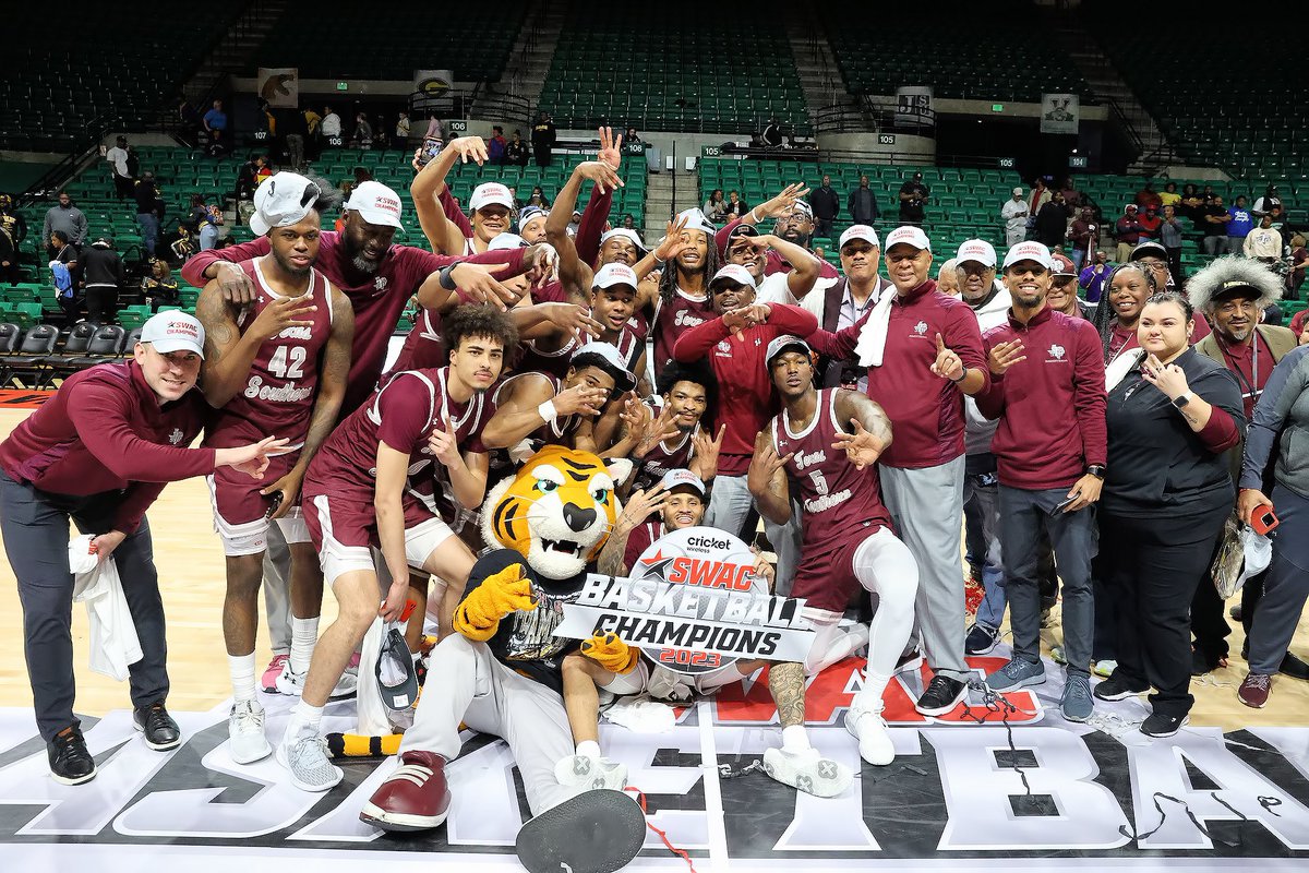theswac's tweet photo. Congratulations to the Texas Southern Tigers (@TXSOTigers) for claiming the 2023 SWAC Men’s Basketball Tournament Championship Title #SWACMBB #BuildingChampionsForLife https://t.co/tyR1J3aES2