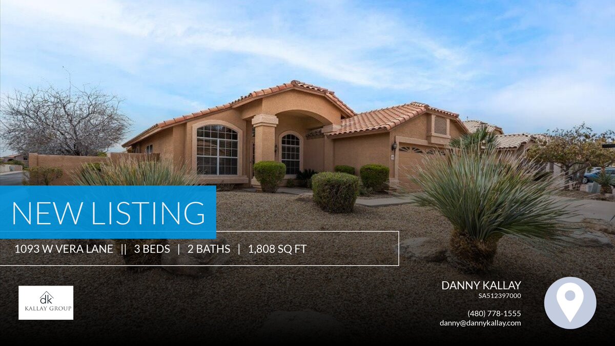 dannykallay's tweet photo. 📍 New Listing 📍 Take a look at this fantastic new property that just hit the market located at 1093 W Vera Lane in Tempe. Reach out here or at (480) 778-1555 for more information https://t.co/hAlknJpQV4 https://t.co/QnOqKug0UN