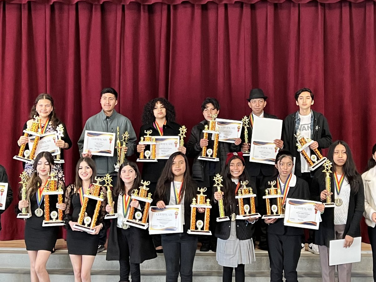 Today our LBUSD MEP Speech Team (6th-12th gr) scored a record 25 trophies (4 more than last year) in the LACOE Speech Tournament with prepared and extemporaneous speeches in English and Spanish. Third year in a row our LB Team brings home the most awards. #proudtobeLBUSD