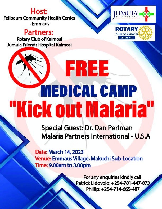 Kaimosi2's tweet photo. "Kick out Malaria"
Fellbaum Community Health Centre Emmaus. 
Vihiga County, Kenya.
@MalariaPartners https://t.co/Dz1AsNT6qw