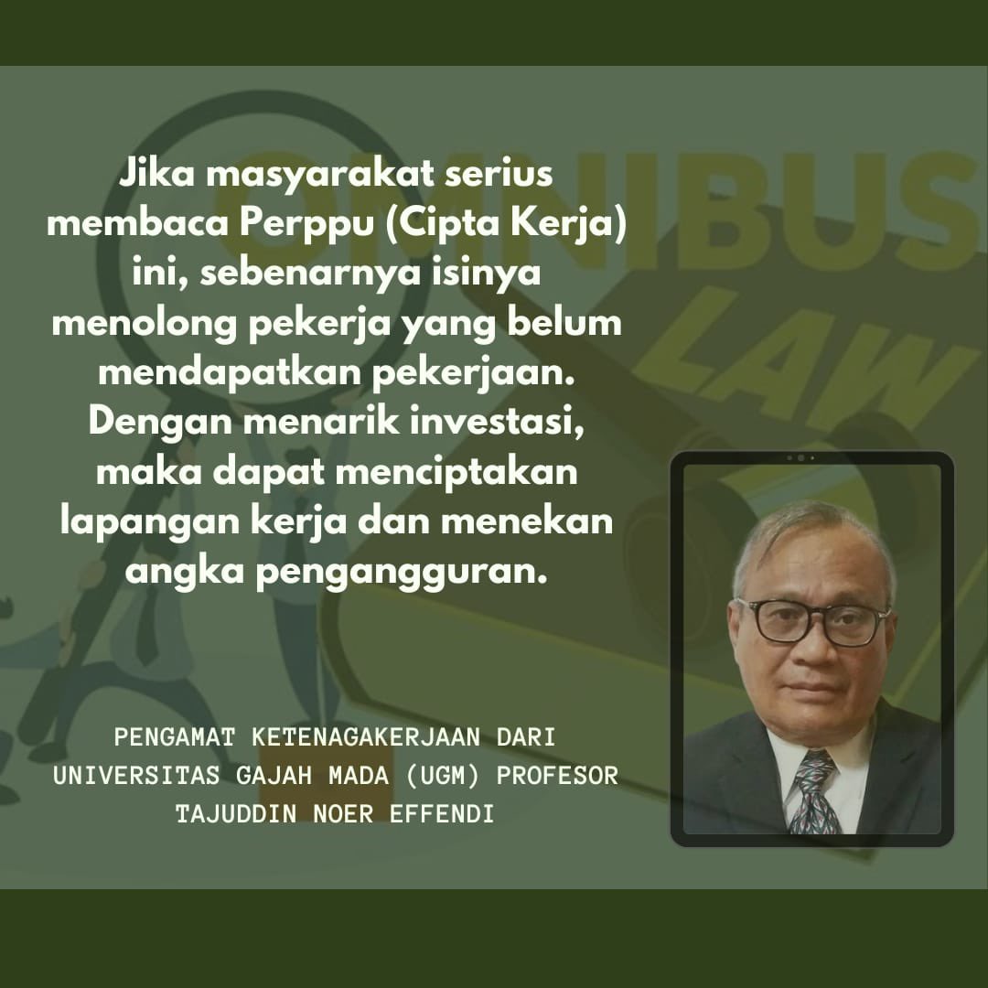 1toedjoean's tweet image. Kehadiran #perppuciptakerja berdampak strategis dalam menjaga #stabilitas #ekonomi #ekonomiindonesia